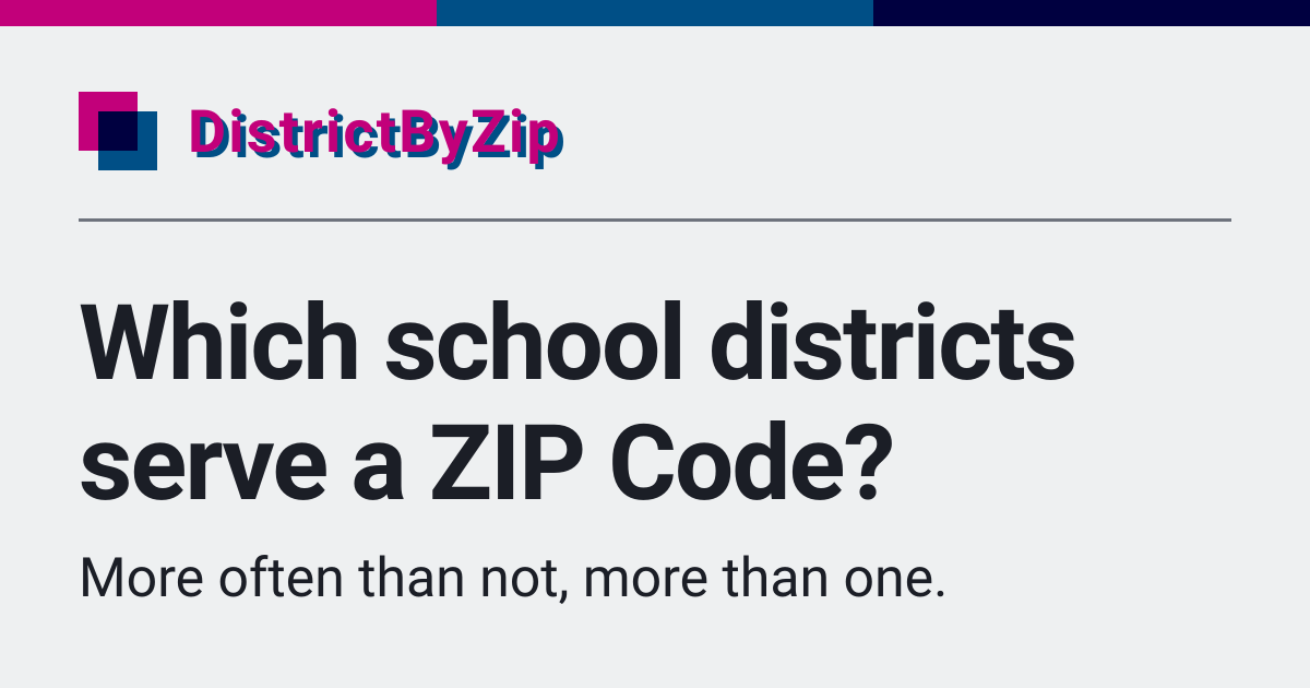 What school district am I in? School district finder by ZIP